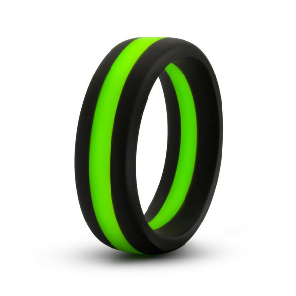 Cock Ring - Silicone - Performance Go Pro - Black/Green