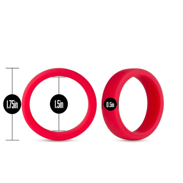 Cock Ring - Silicone - Performance Go Pro - Red