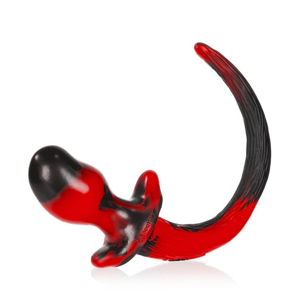 Red puppy play butt plug