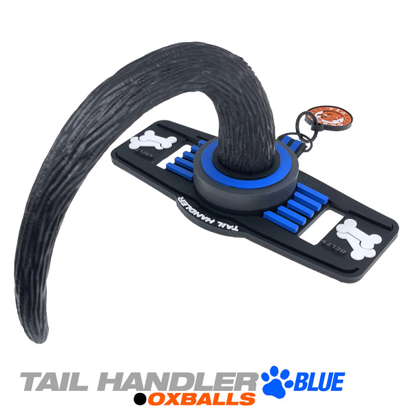 Silicone Belt Show Tail - Tail Handler - Blue