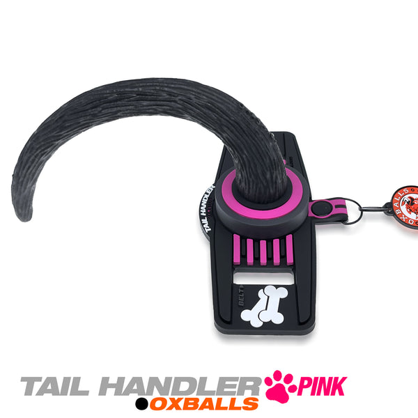 Silicone Belt Show Tail - Tail Handler - Pink