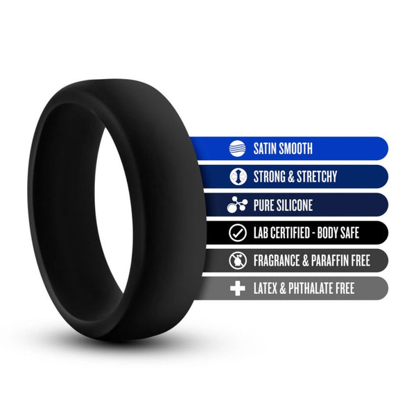 Cock Ring - Silicone - Performance Go Pro - Black