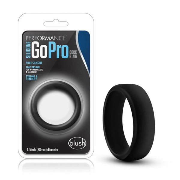 Cock Ring - Silicone - Performance Go Pro - Black