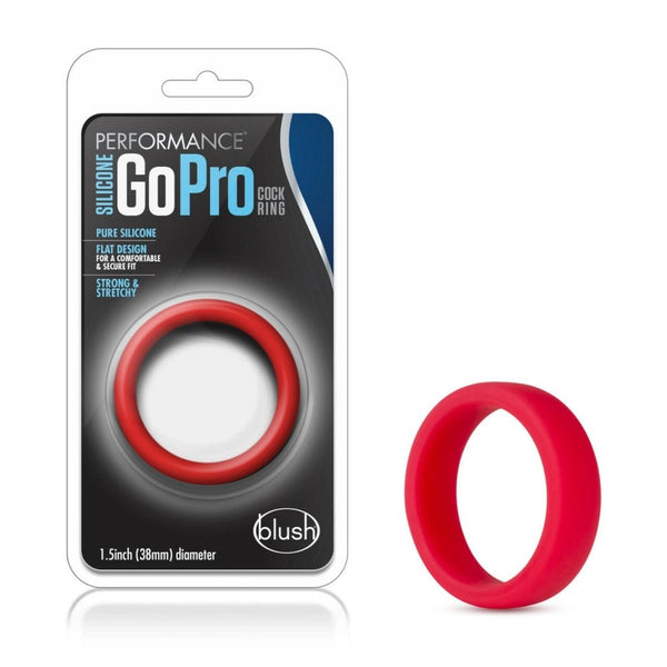 Cock Ring - Silicone - Performance Go Pro - Red